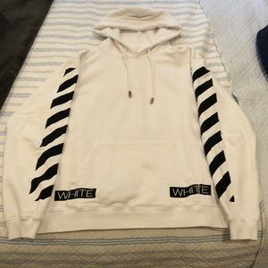 Authentic Men’s L Off-White “Blue Collar” hoodie.